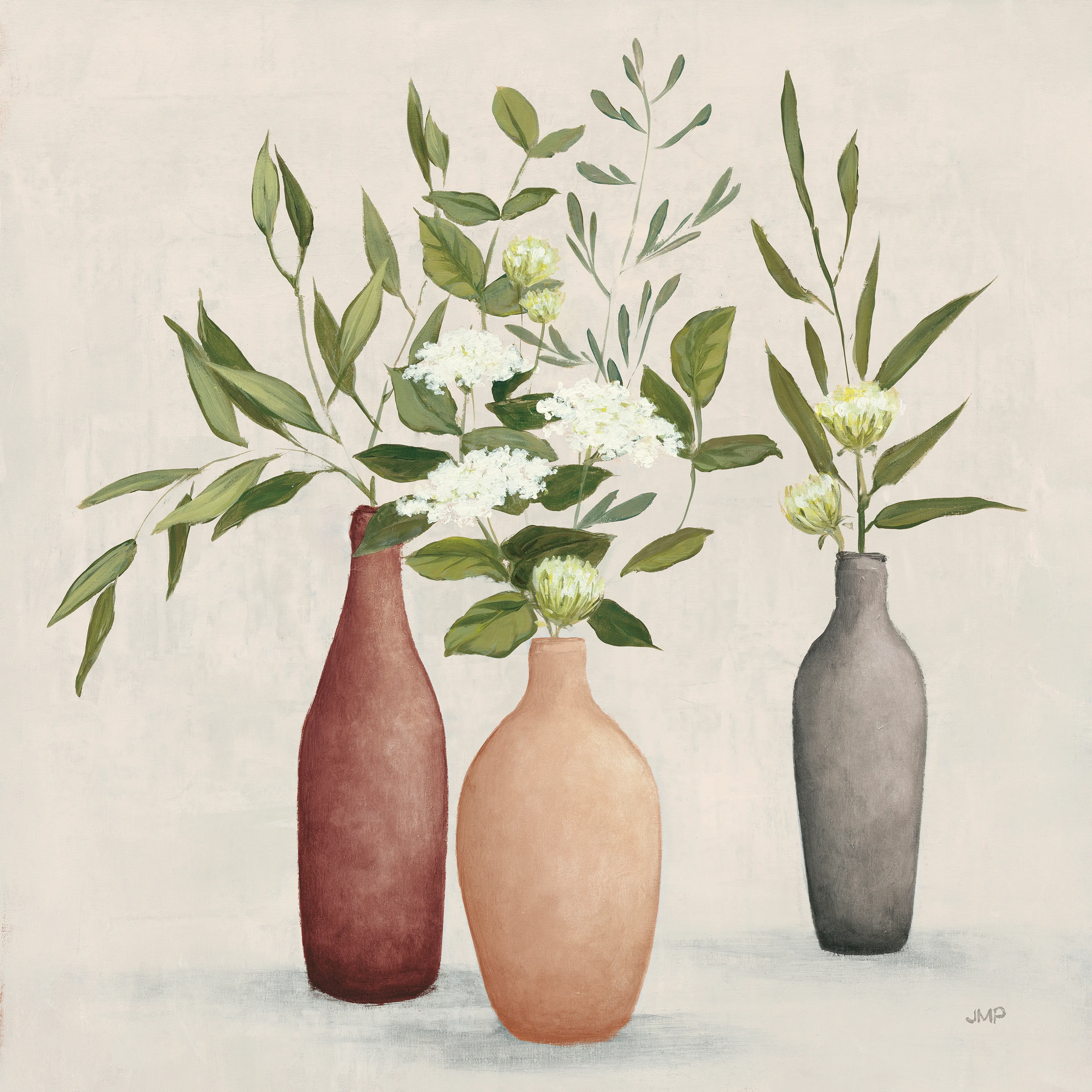 Wandbild 30 x 30 cm Natural Bouguet I