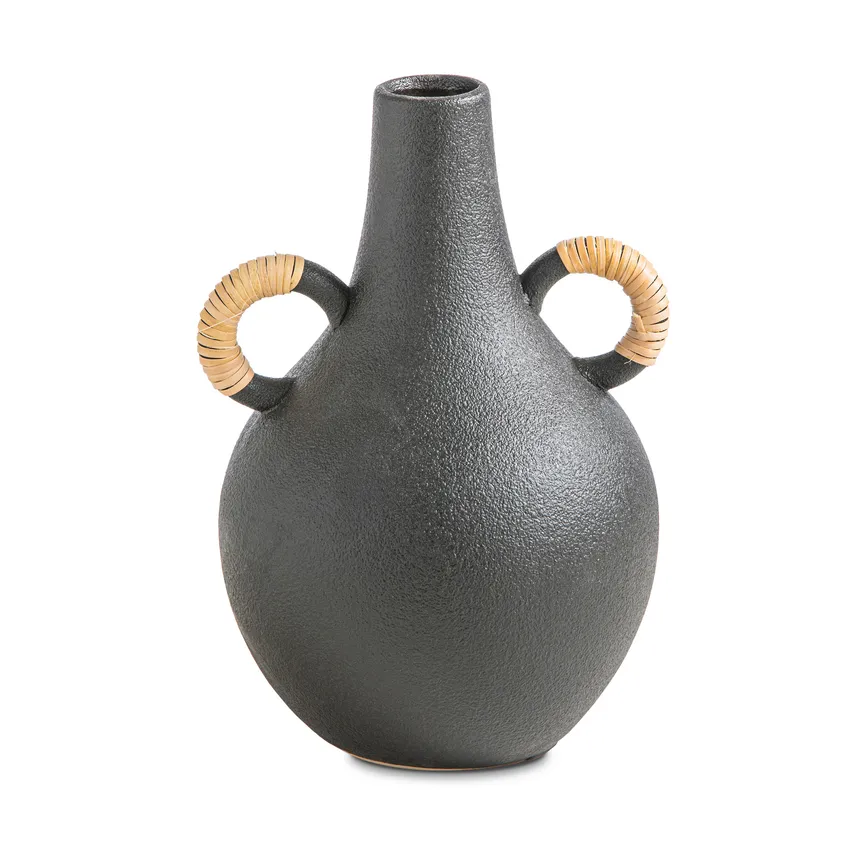 Vase schwarz detail