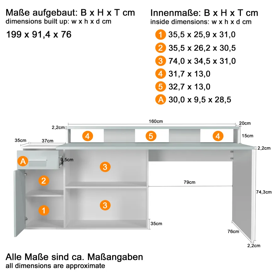 Schreibtisch detail