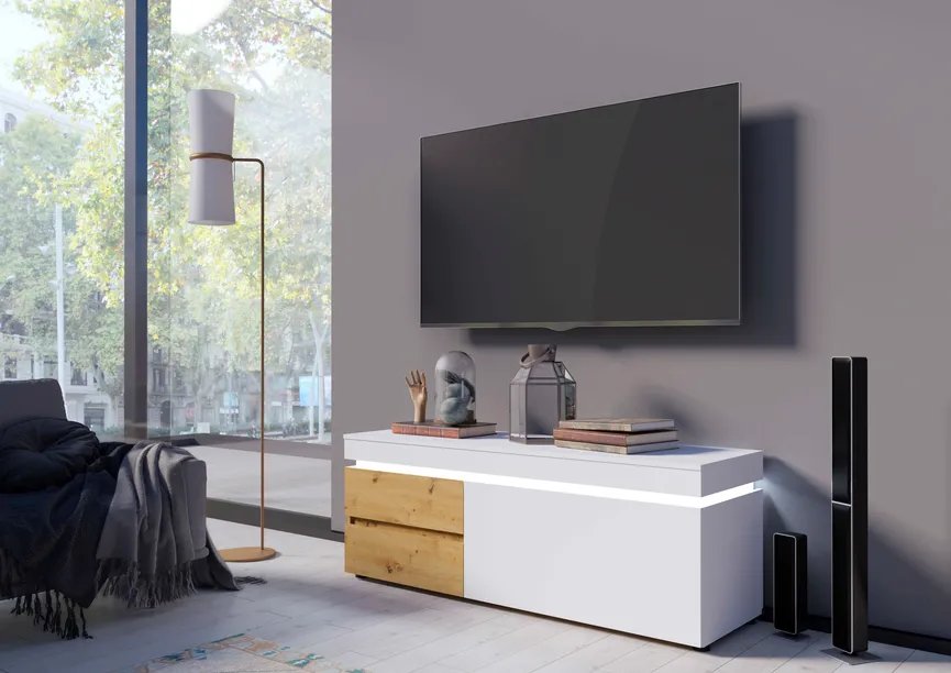 TV-Lowboard mit 1 Klappe detail