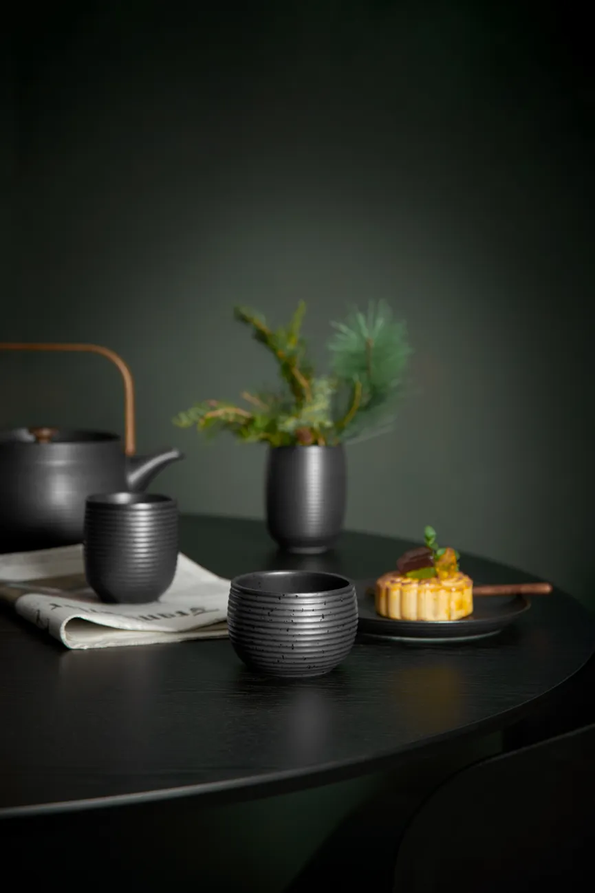 Teeschale "Japandi" schwarz milieu
