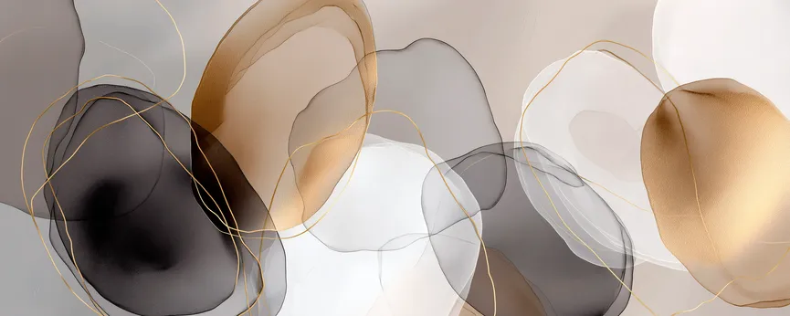 Glasbild "Organic Shapes V" hauptaufnahme