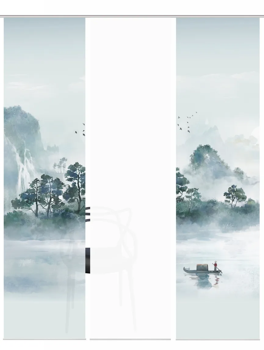 Schiebevorhang Vitnam 3erSet detail