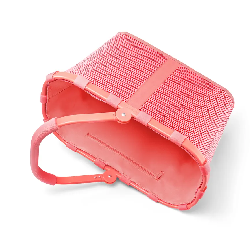 Carrybag "mesh" coral detail