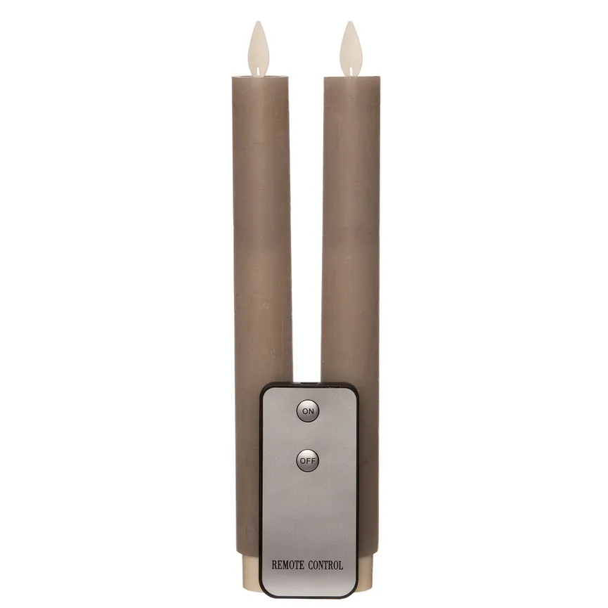 LED-Stabkerze taupe 3-tlg. hauptaufnahme