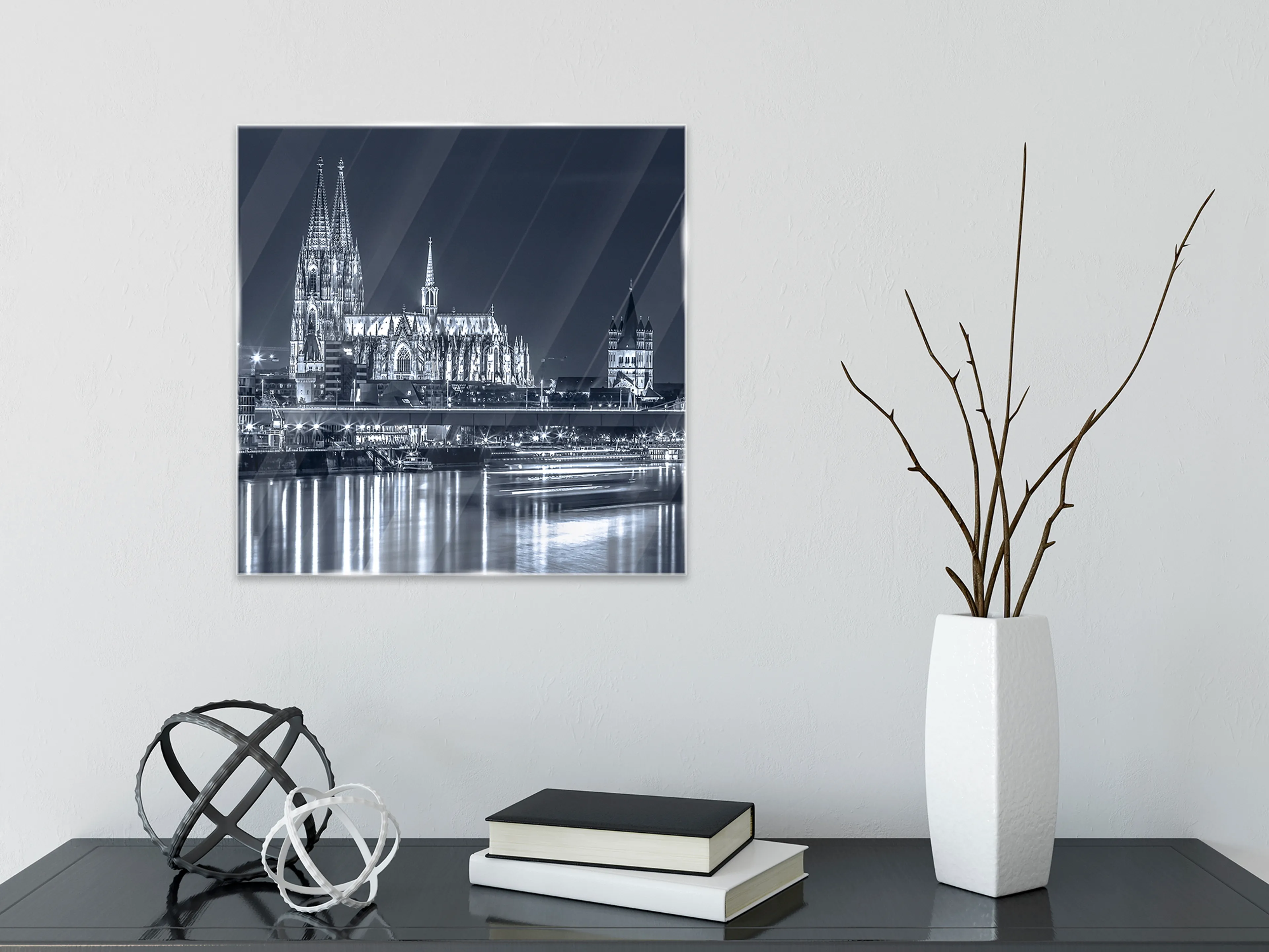 Glasbild 30 x 30 cm Kölner Dom XII