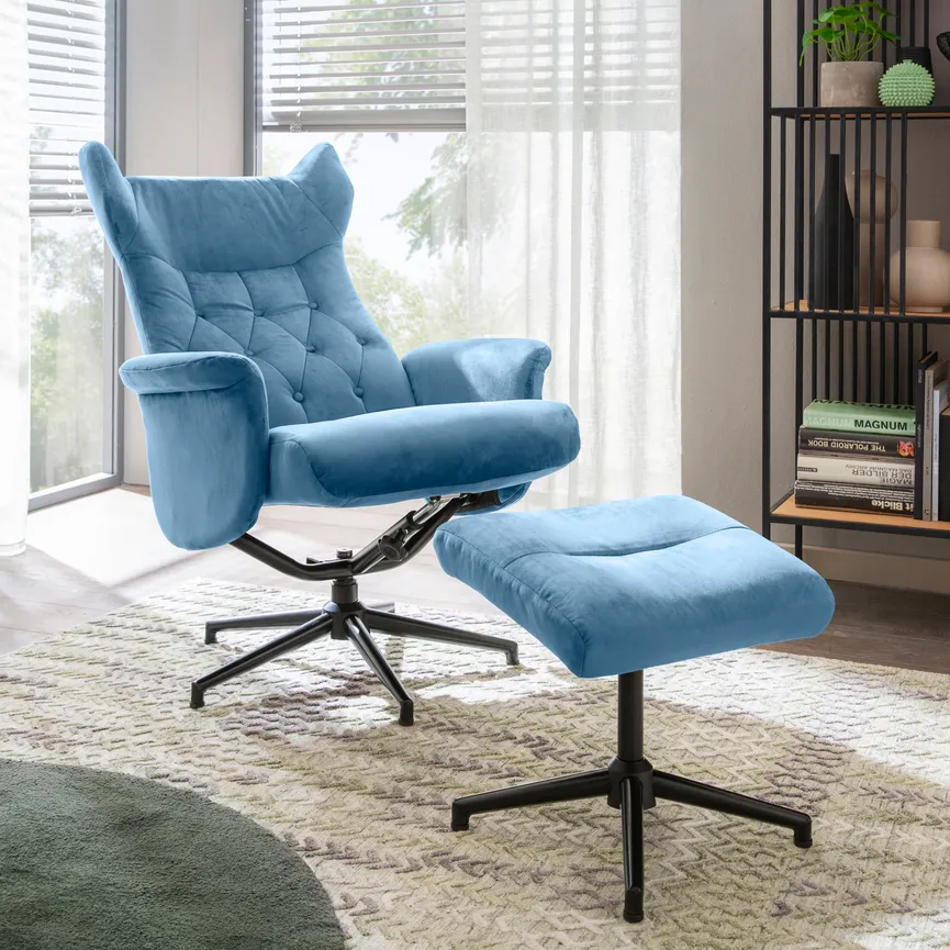 Relaxsessel + Hocker detail