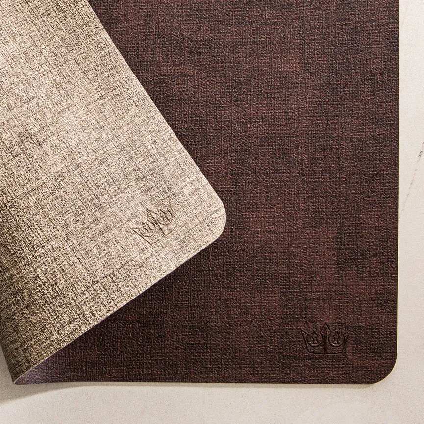 Tischset beige-braun detail