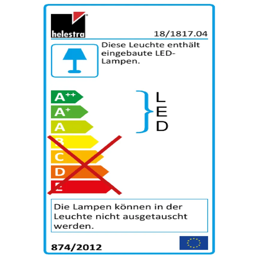 Spiegelleuchte "Gaia" energielabel