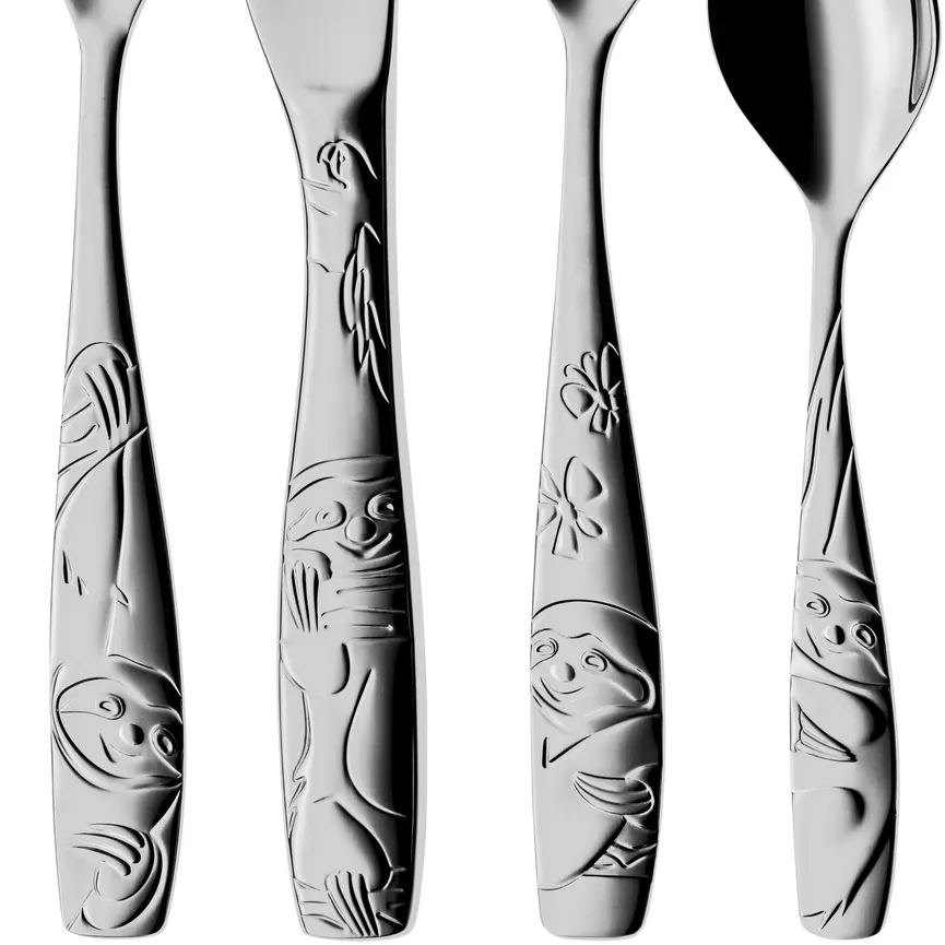 Kinderbesteck Faultier detail