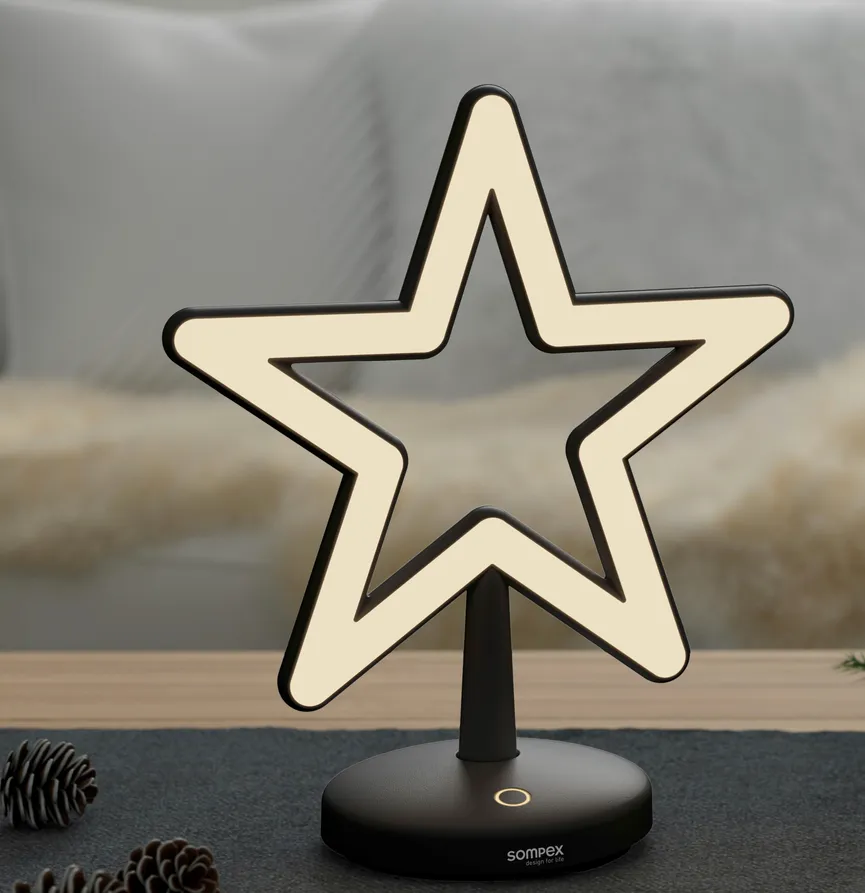 Akkutischleuchte "Star" milieu