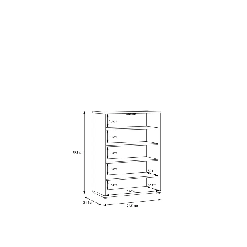 Schuhschrank 2T detail