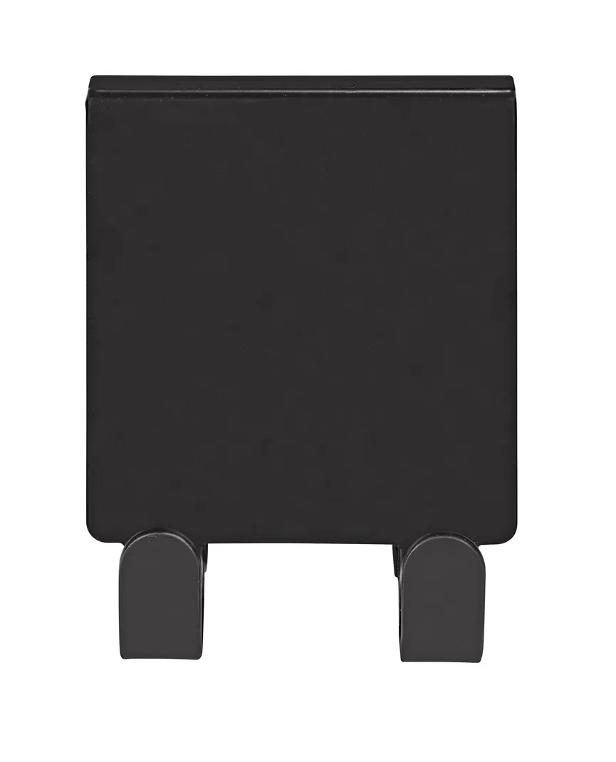 Doppel-Duschhaken schwarz detail