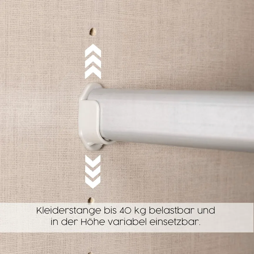 Schwebetürenschrank 2-trg. detail