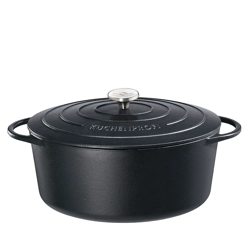 Bratentopf oval 33 cm schwarz hauptaufnahme