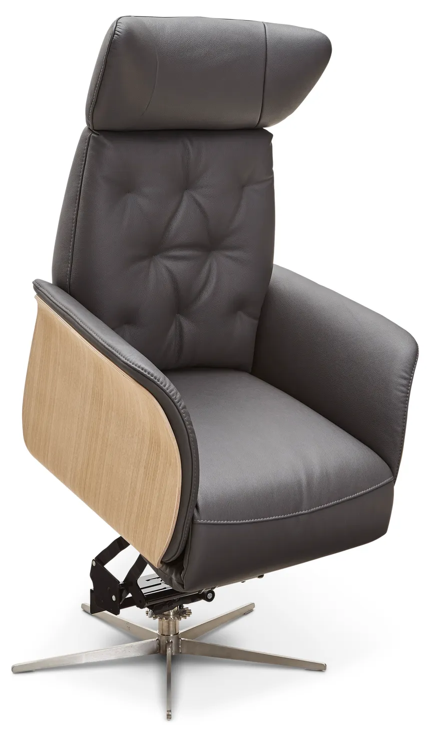 Relaxsessel Eiche+Fußstütze detail