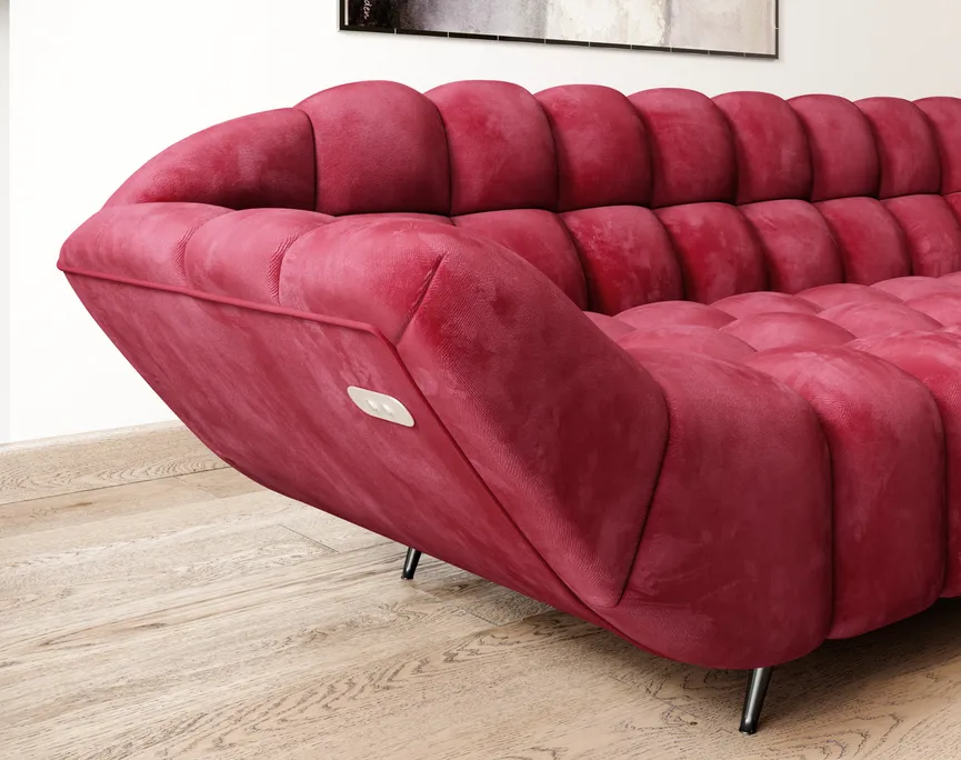 Ecksofa motorisch detail