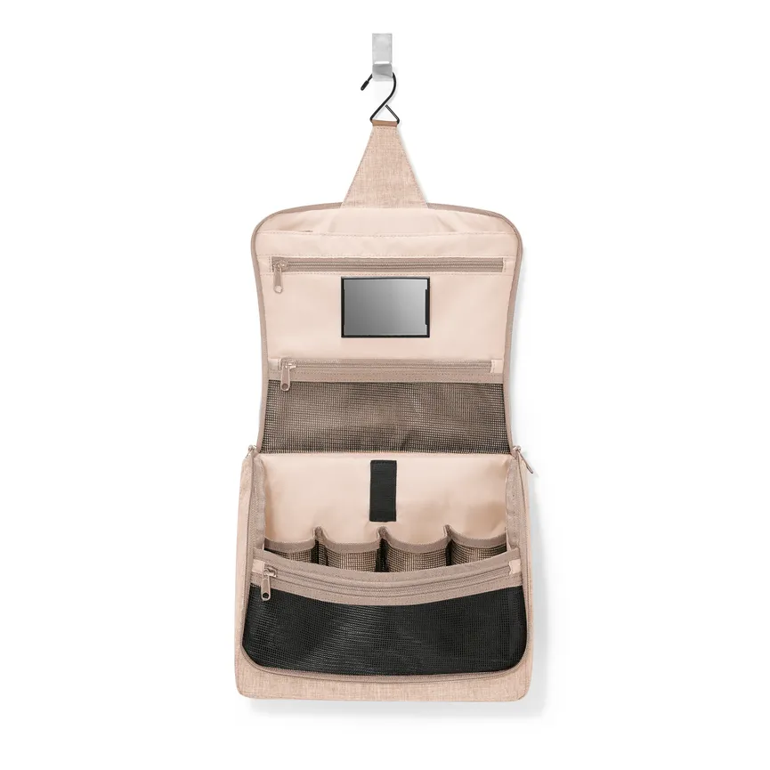 Kulturtasche XL "twist coffee" detail