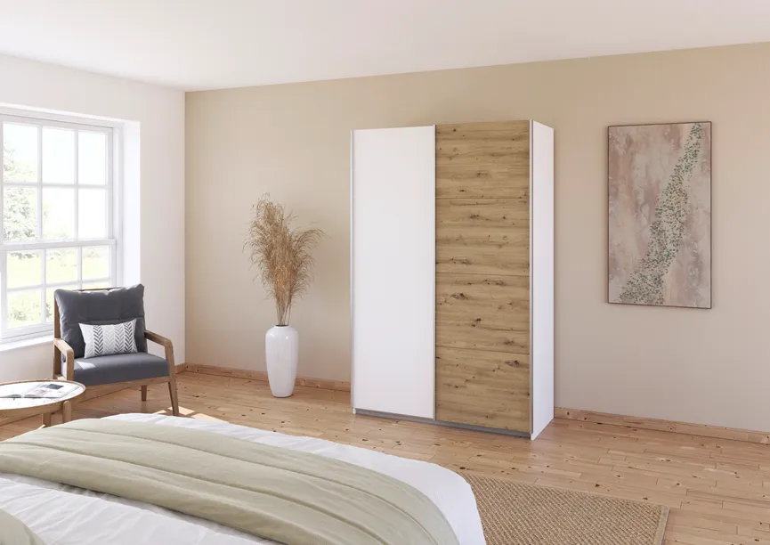 Schwebetürenschrank 2-trg. milieu