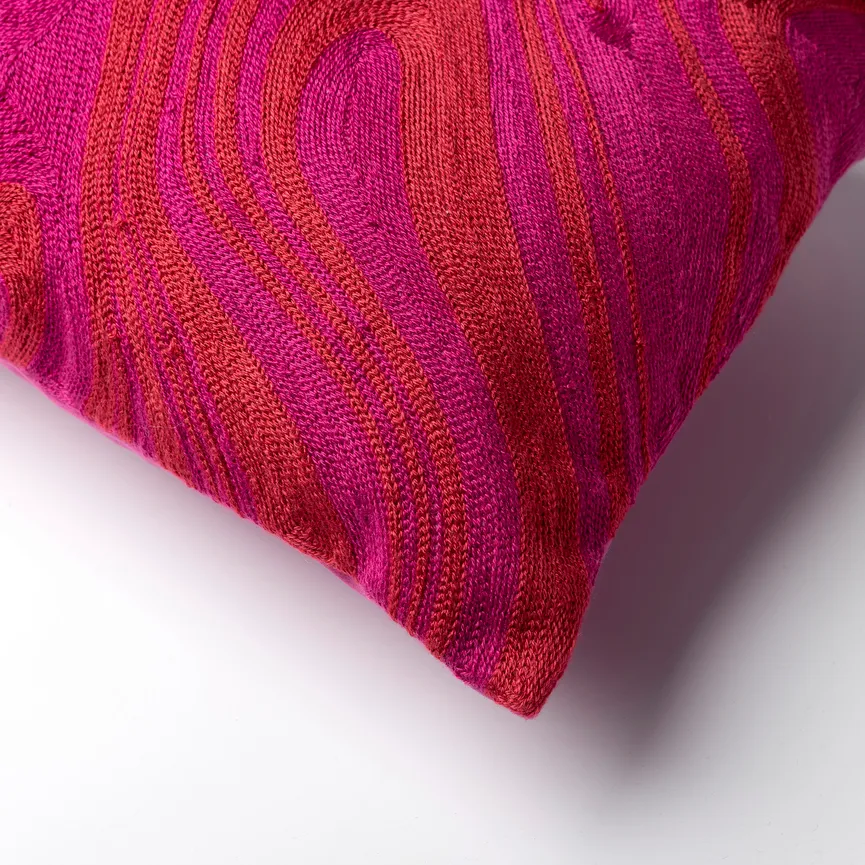Kissenhülle Ayra rose violet detail