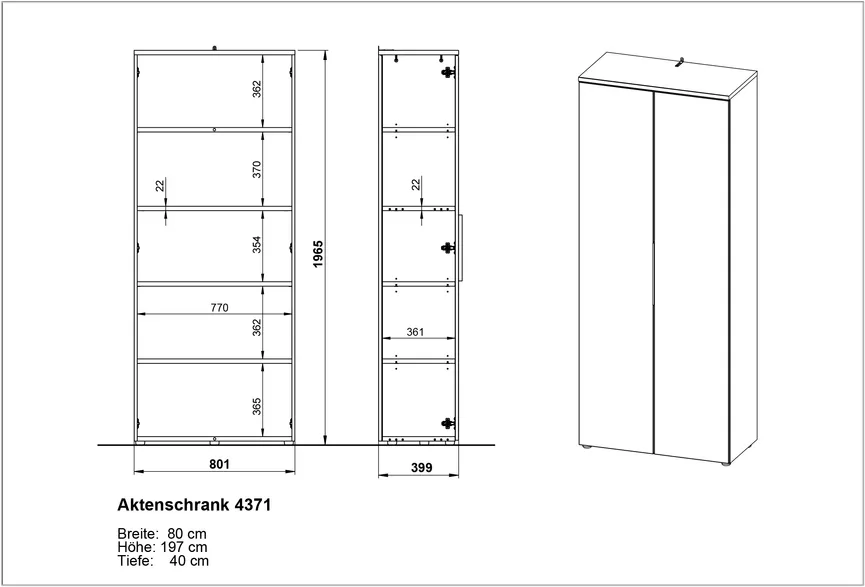 Aktenschrank detail