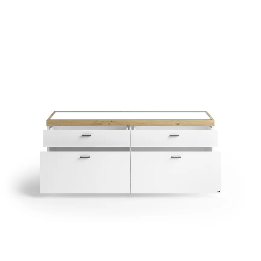 TV-Lowboard mit 4 Schubkästen detail