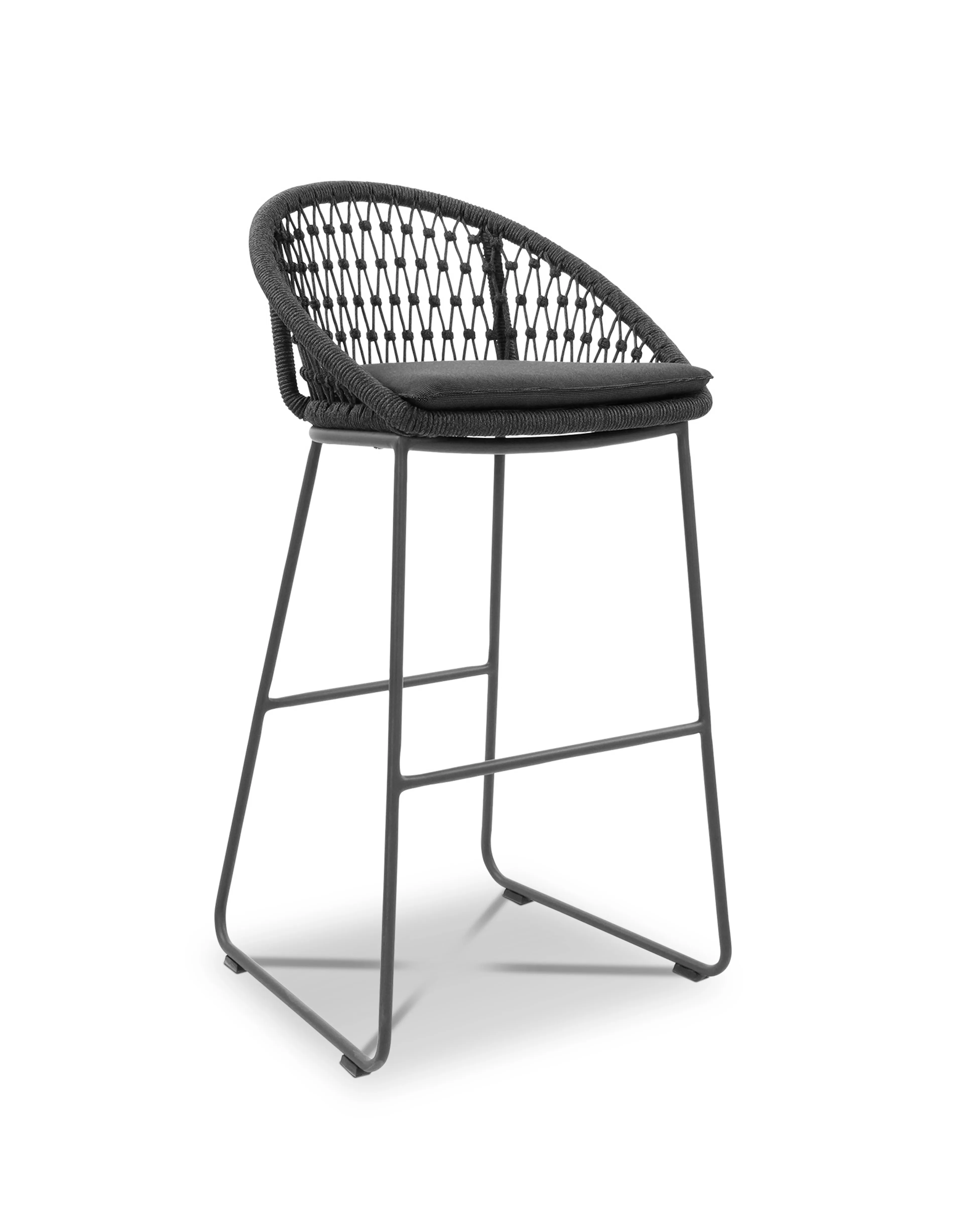 Barhocker Kuta, Alu/Kordelflechtung