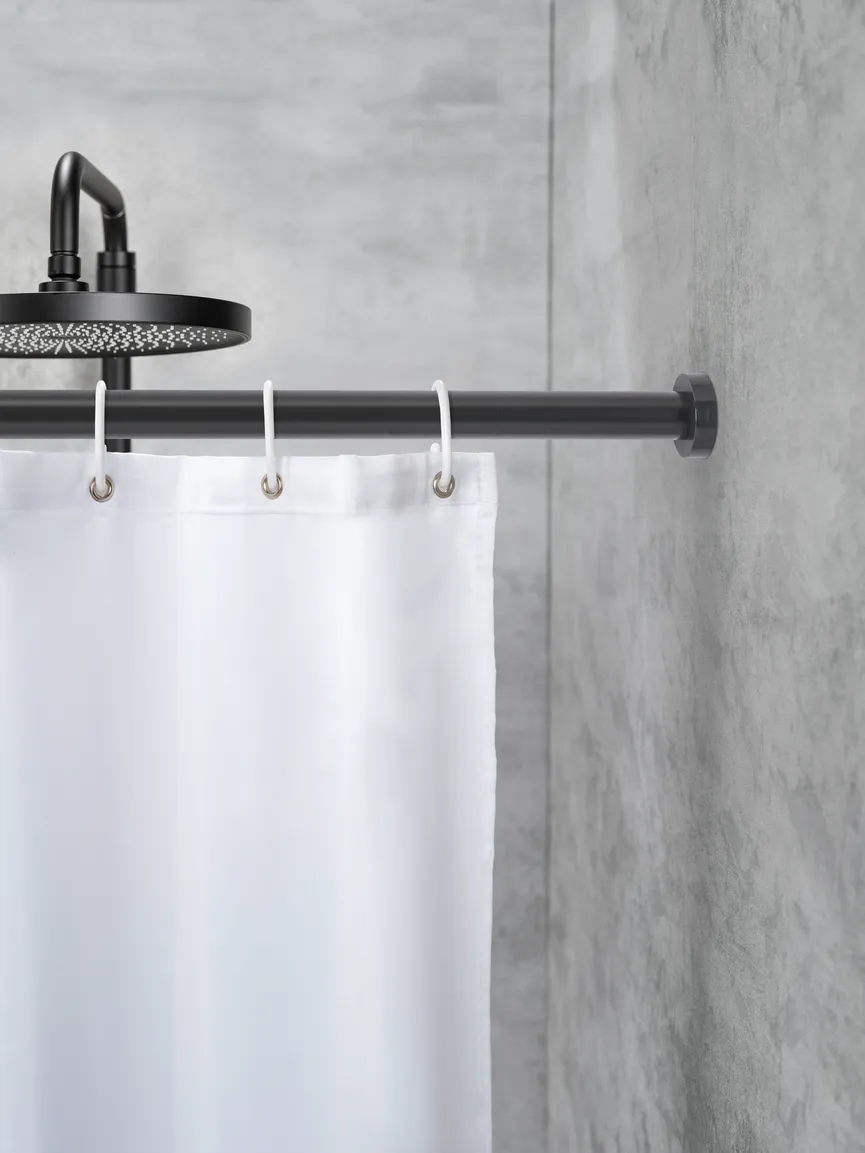 Duschstange Obleon schwarz milieu