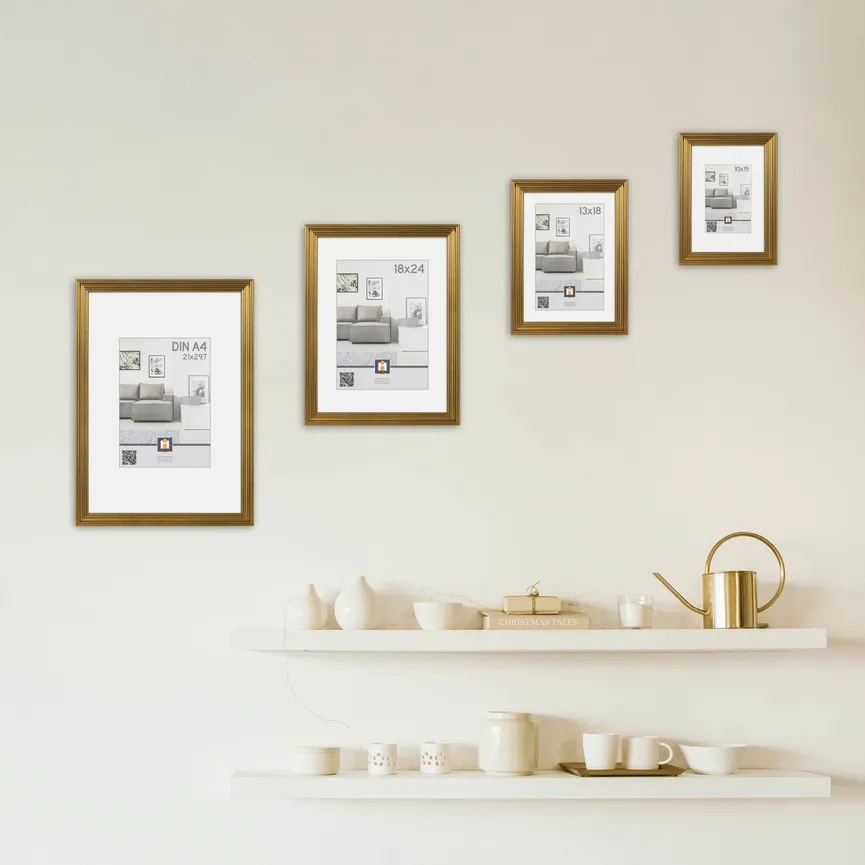 Rahmen "Salerno" gold milieu