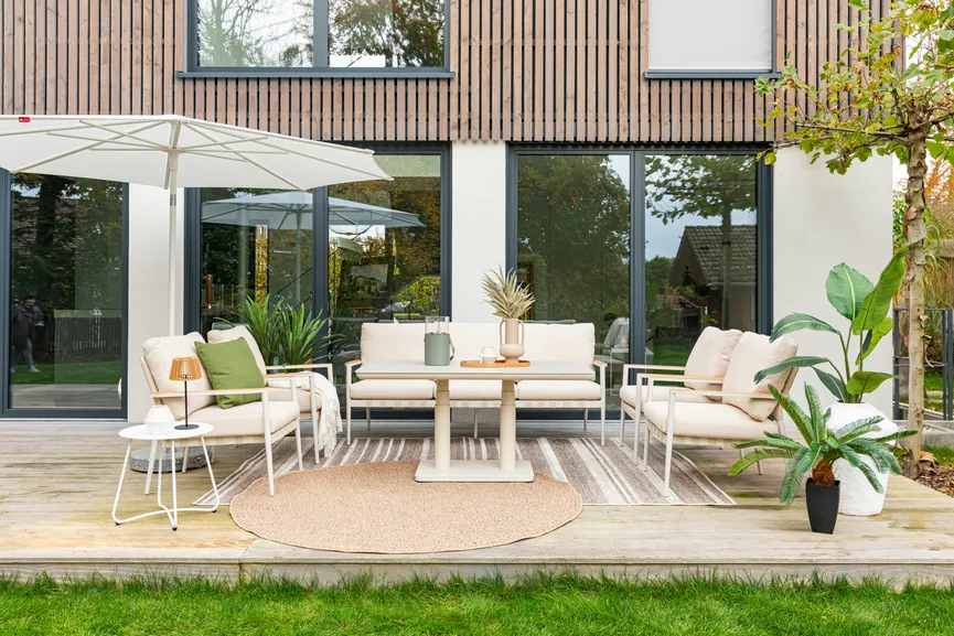 Gartentisch höhenverstellbar milieu