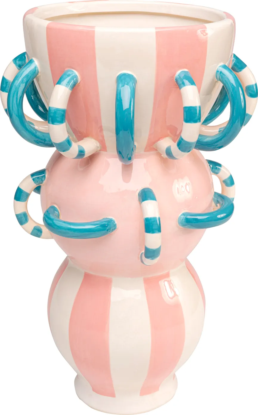 Vase "Harlequin Handle" rosa hauptaufnahme
