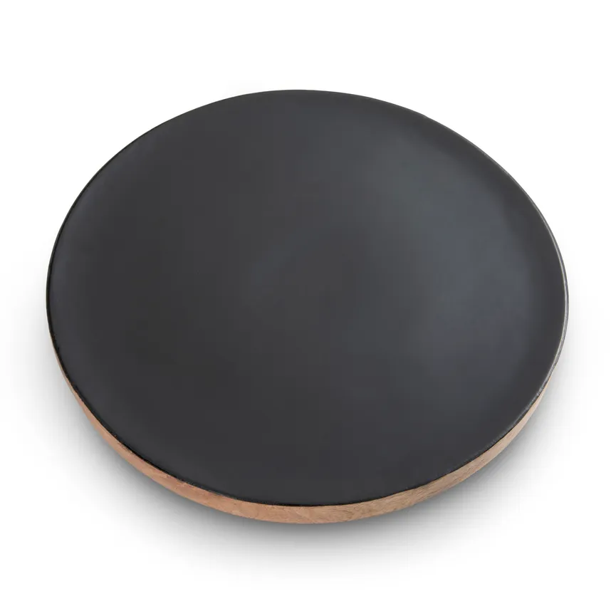 Tablett schwarz-natur detail