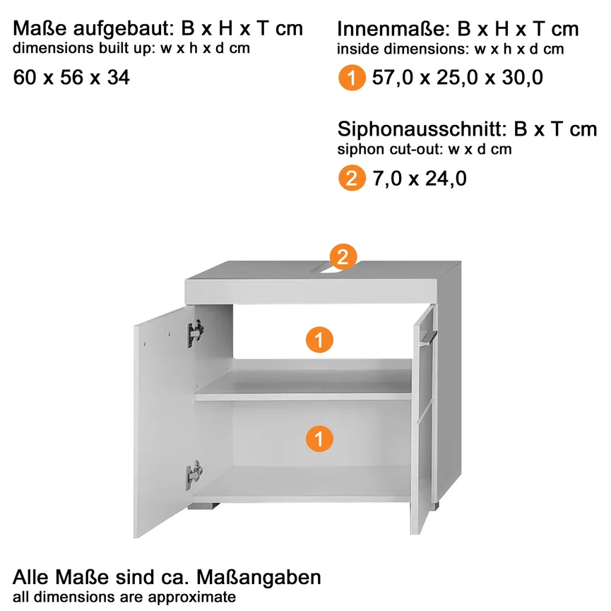 *Waschbeckenunterschrank detail