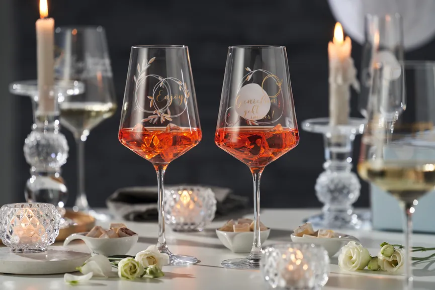 Weinglas "Genießen" 2er-Set milieu