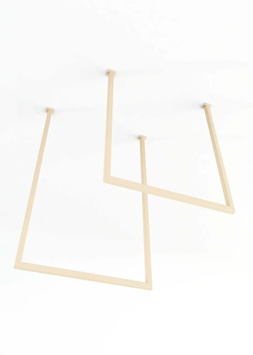 Handtuchhalter Set Eckig detail