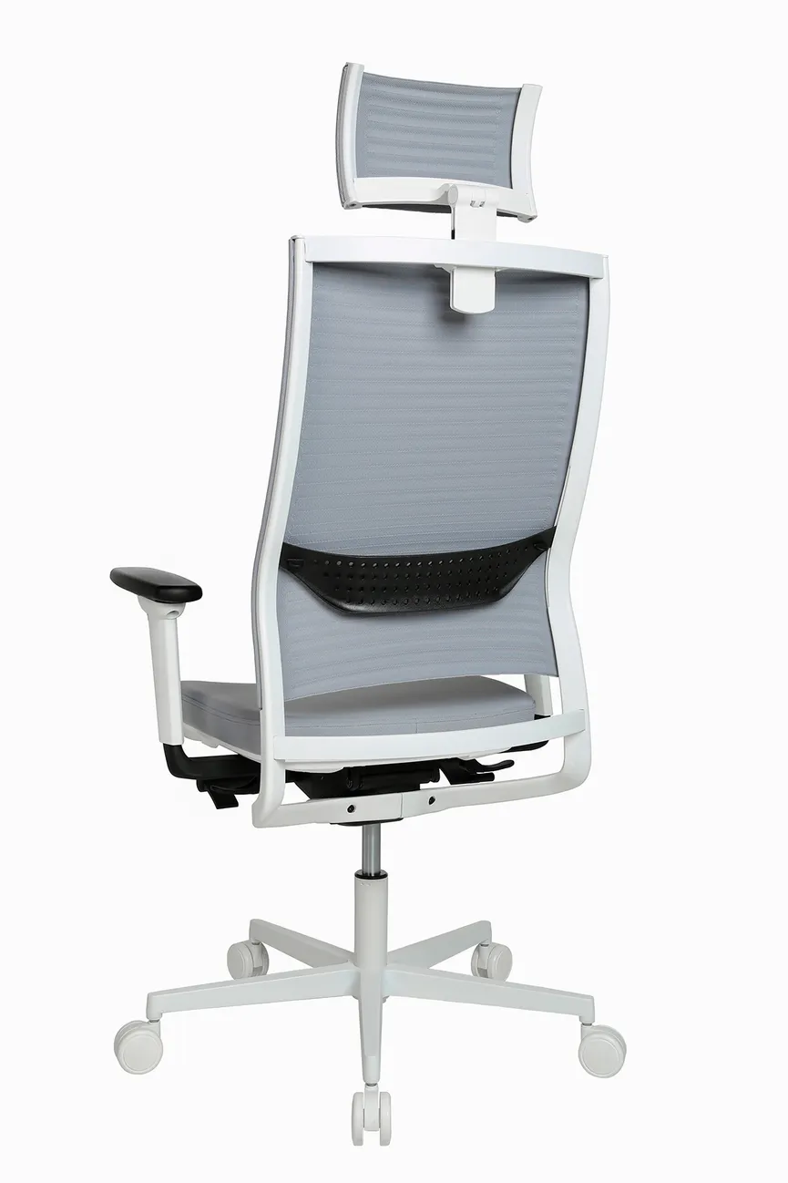 Drehstuhl grau detail