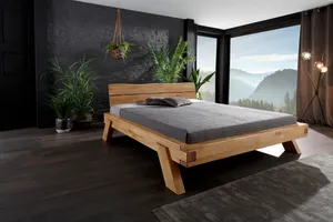 Massivholzbett