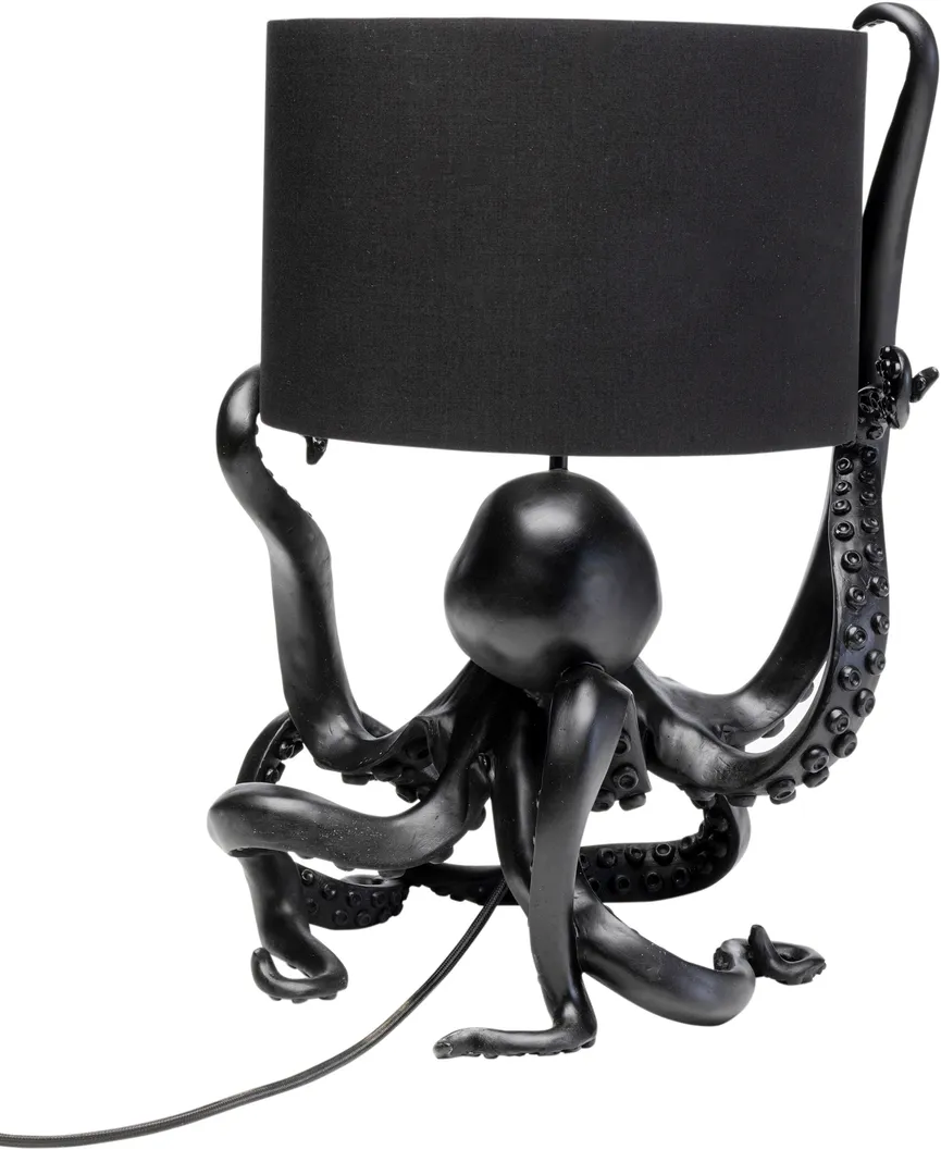 Tischleuchte "Octopus schwarz" detail