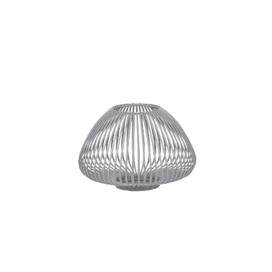 Laterne "Lyva" S steel gray detail