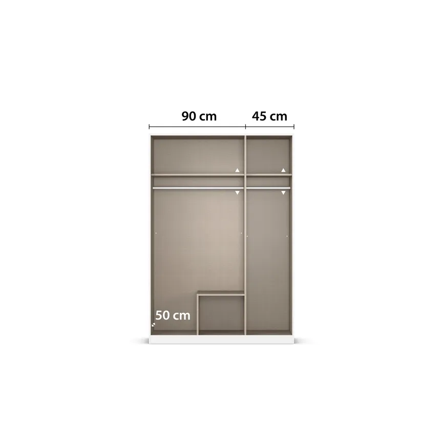 Drehtürenschrank 3-trg. detail