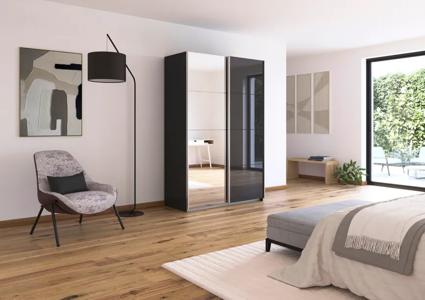 Schwebetürenschrank 2-trg. milieu