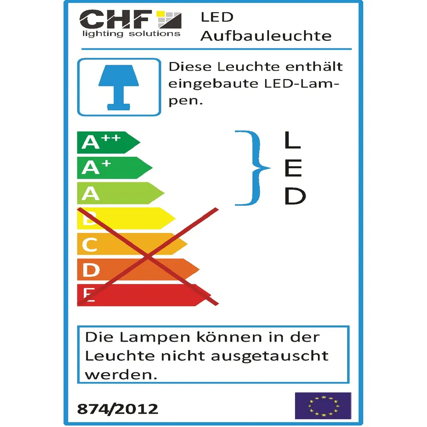 *LED-Aufbauleuchte energielabel