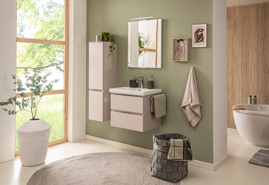 *Spiegel auf Trägerplatte milieu