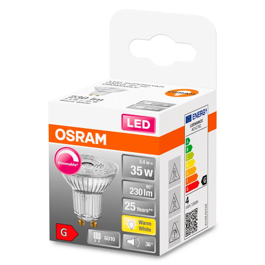 GU10/3,4 Watt LED Strahler dim detail