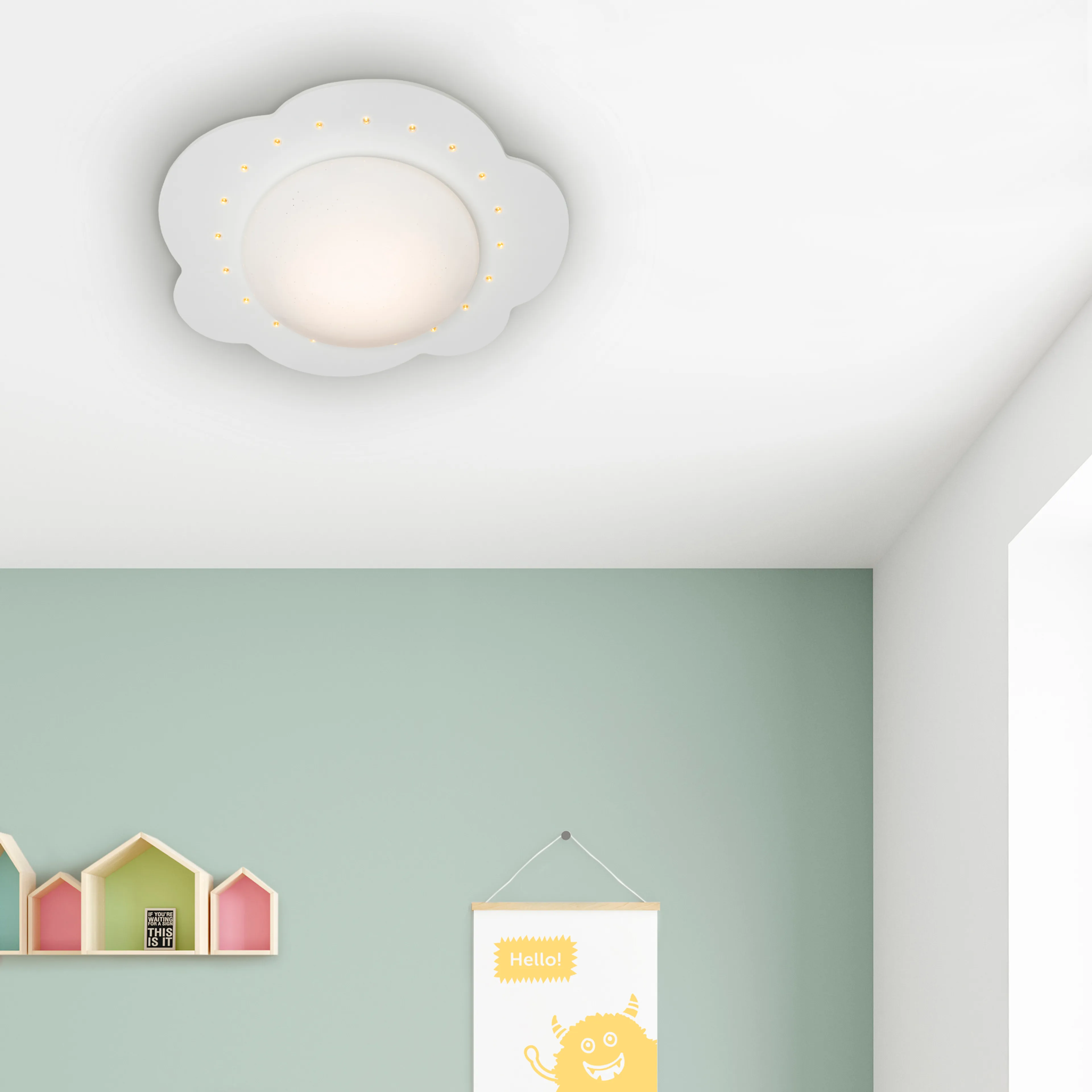 LED-Deckenleuchte Wolke