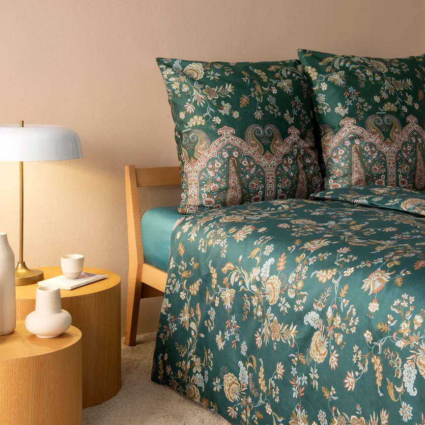 Satin-Bettw.Indian Rose 135200 milieu