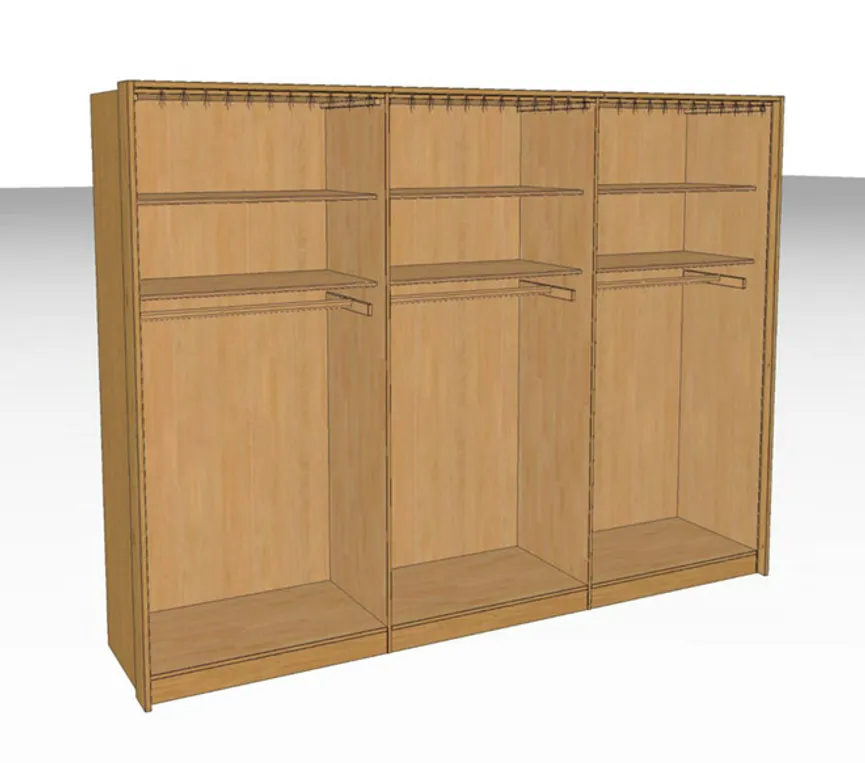 Drehtürenschrank detail