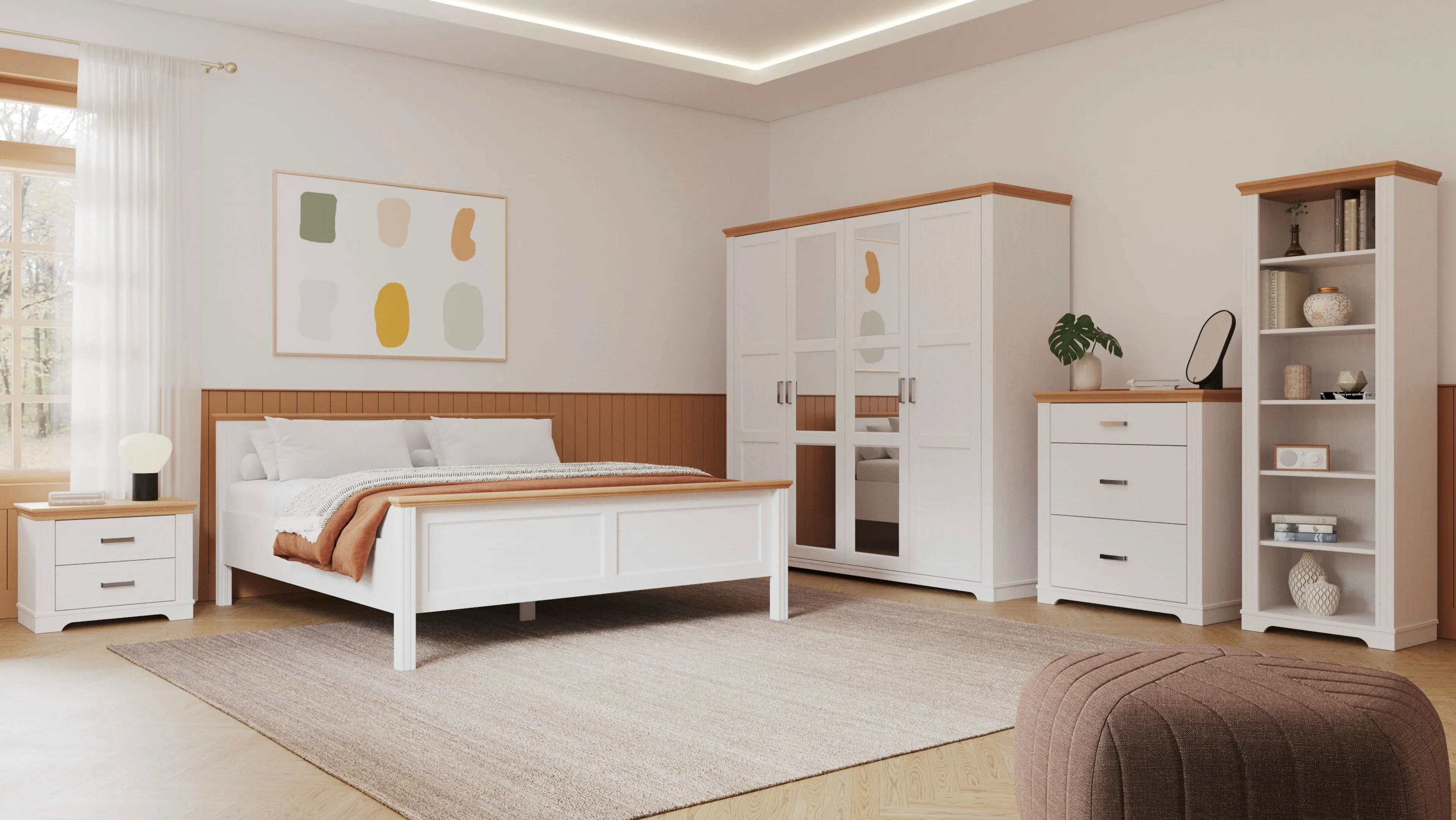 Kleiderschrank Maluno 216 x 208 cm