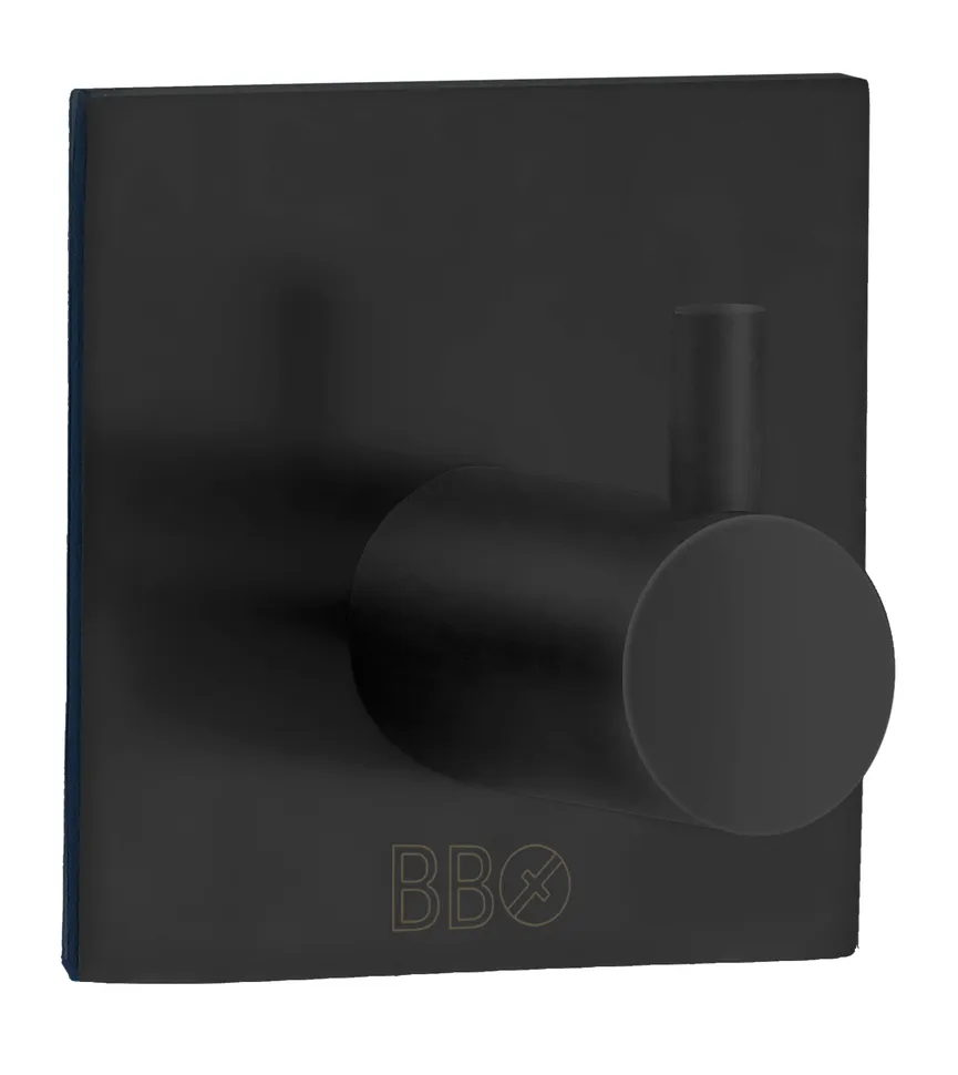 Design Haken eckig schwarz hauptaufnahme