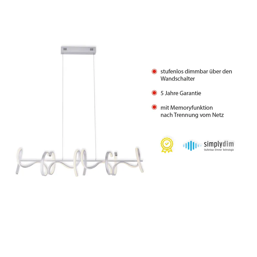 Pendelleuchte "Curls" detail